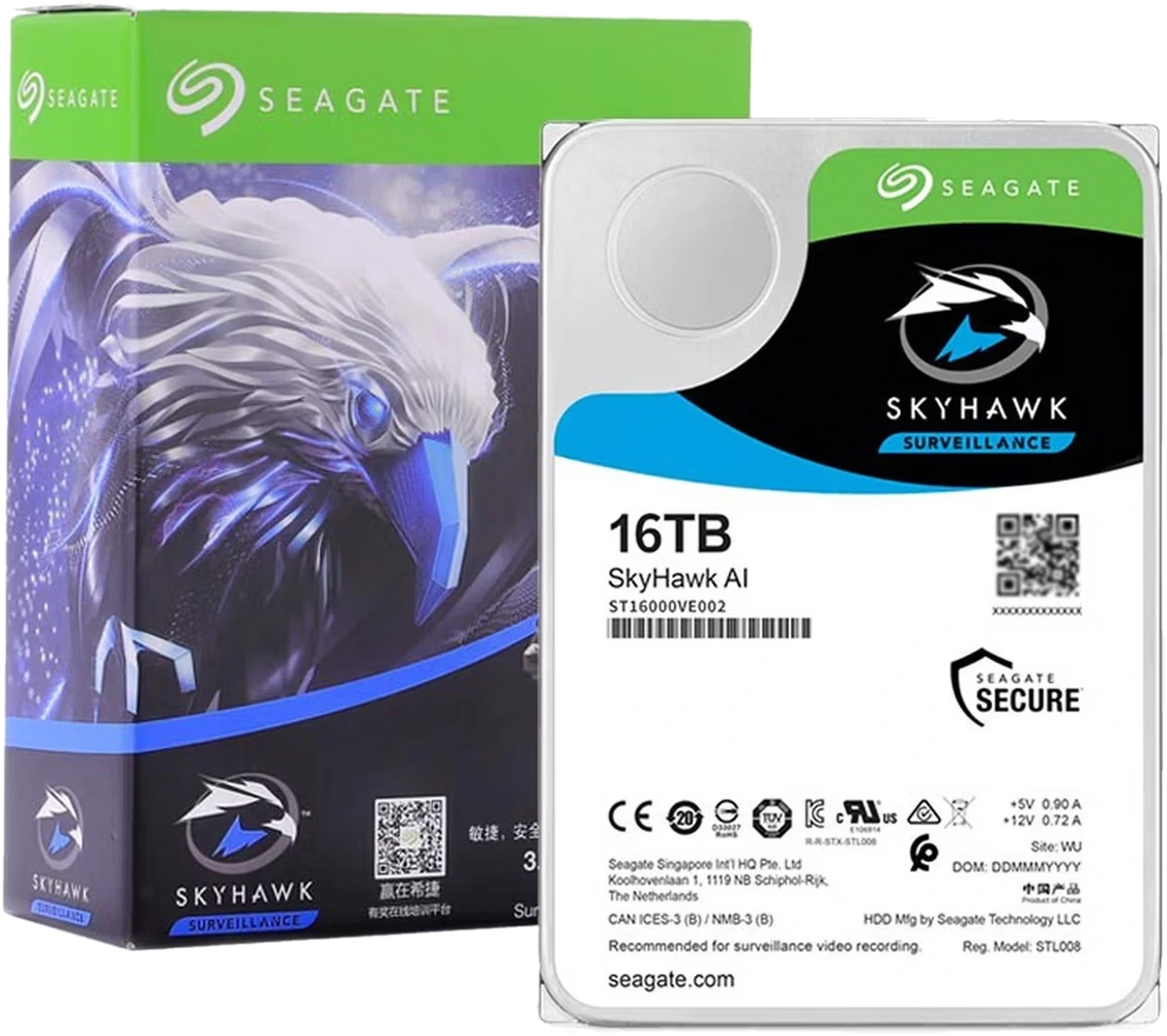 Seagate SkyHawk AI 16TB surveillance hard drive ST16000VE002
