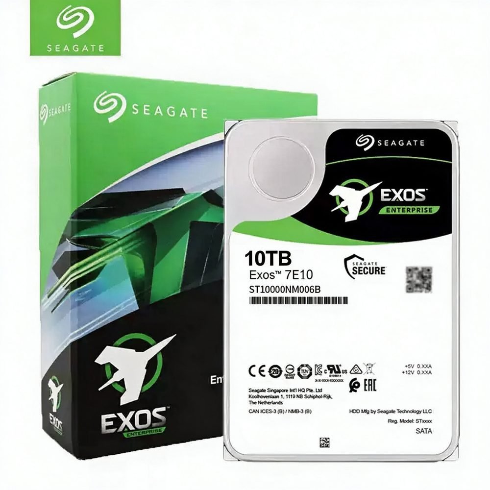 Seagate Exos 7E10 ST10000NM006B 10TB SATA hard drive — main view