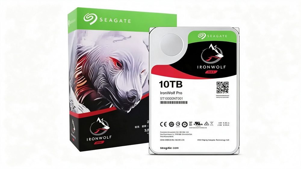 Seagate IronWolf Pro ST10000NT001 10TB SATA hard drive — main view