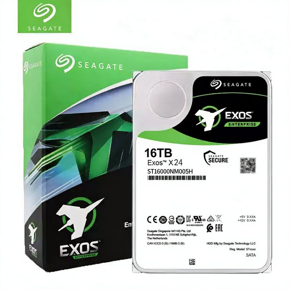 Seagate Exos X24 ST16000NM005H 16TB SAS hard drive — main view