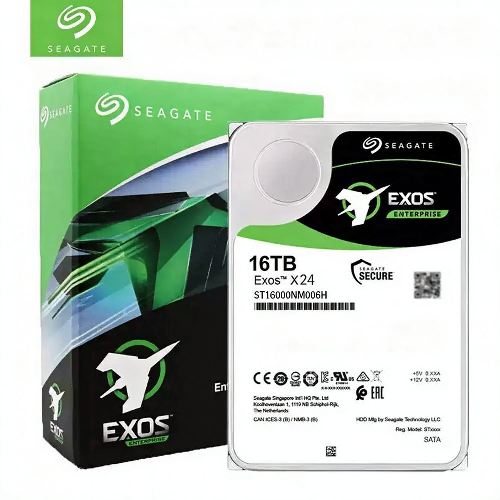 Seagate Exos X24 ST16000NM006H 16TB SAS hard drive — main view